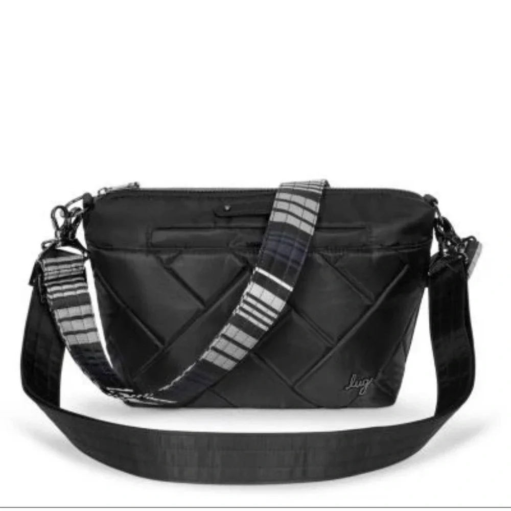 Lug Flare 2 Crossbody Bag Midnight Black Waterproof Unisex for Travel Casual